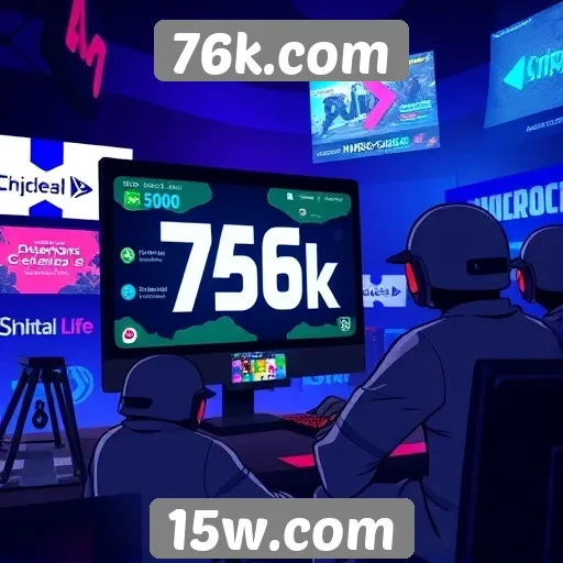 Análise da popularidade do site 76k.com entre jogadores